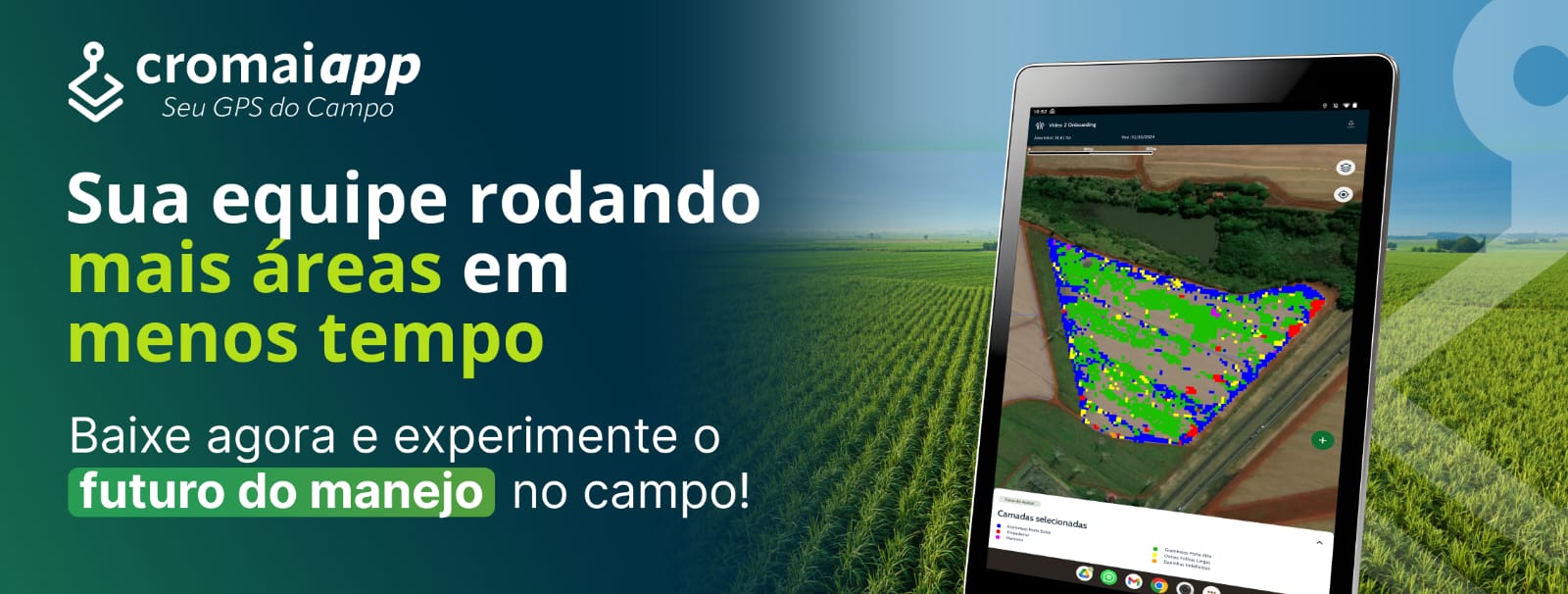 Conheça o Cromai App, seu GPS do campo! 